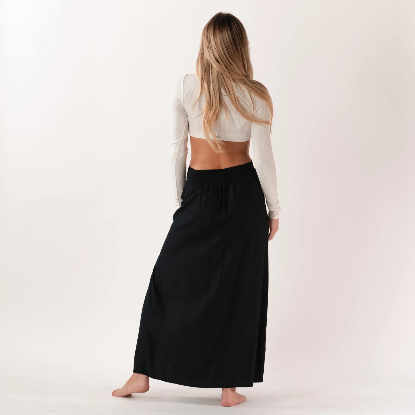 Black Maxi Skirt Opal Tides