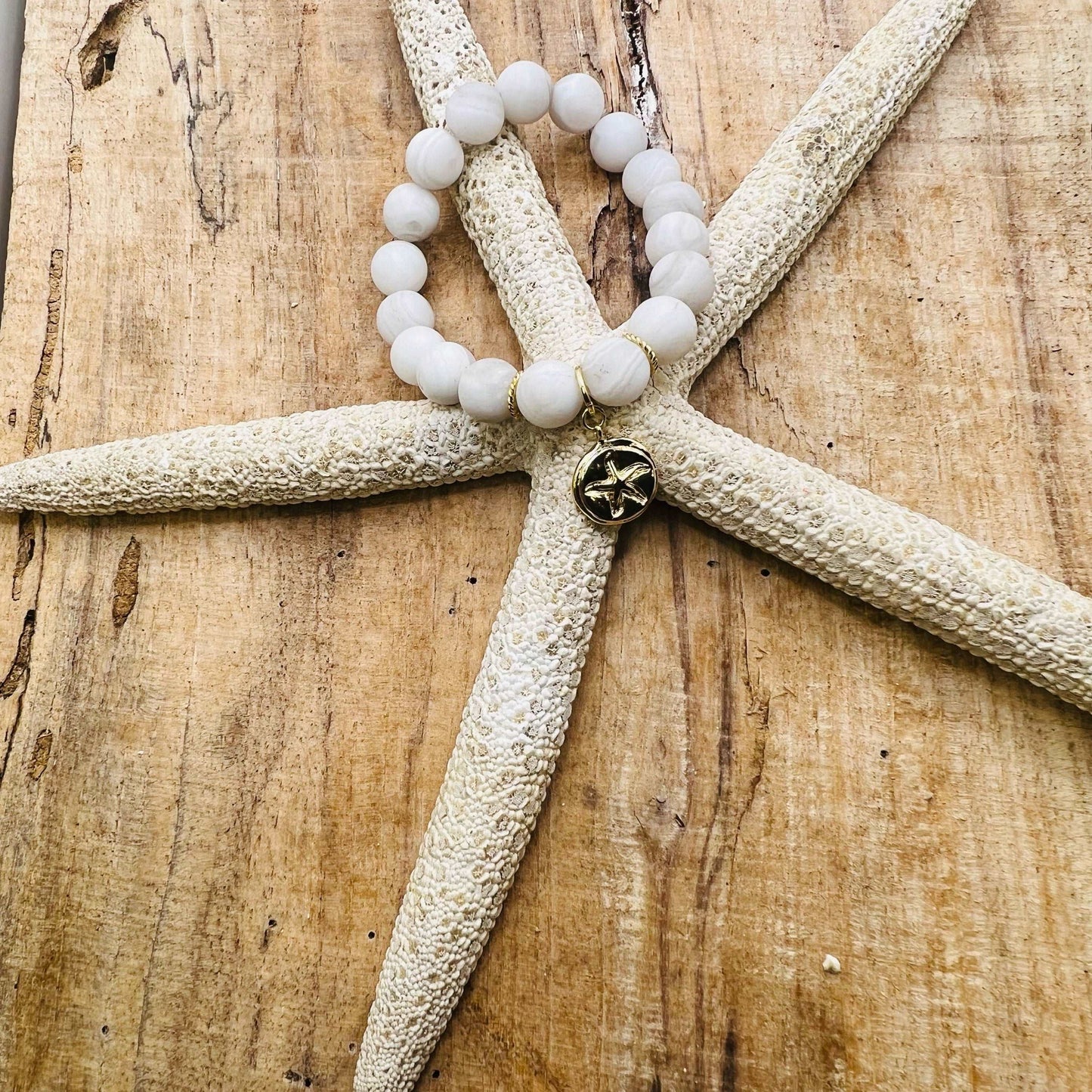 Sand Dollar Bracelet Opal Tides